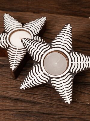 Sheesham Star Candle Stand